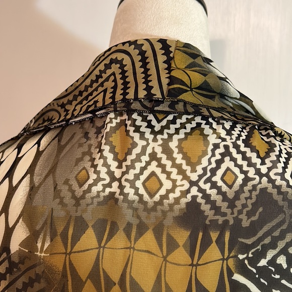 4X Catherine’s “Added Dimensions” Chiffon Kafton Tunic Sheer Cardigan - Picture 5 of 11